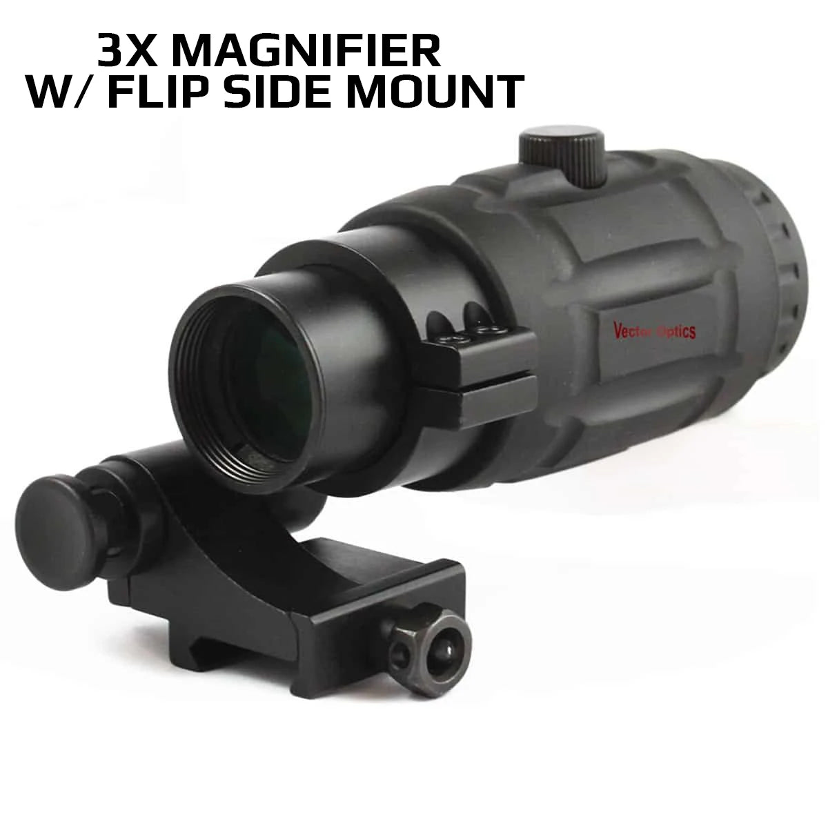 Vector Optics Magnifier 3x, 4x, 5x avec Monture à Pivot – Amplificateur de Précision pour Viseur Point Rouge (Compatible avec Maverick Scrapper) - BLACKBEARD OUTDOOR INDUSTRIES