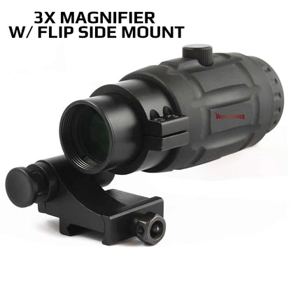 Vector Optics Magnifier 3x, 4x, 5x avec Monture à Pivot – Amplificateur de Précision pour Viseur Point Rouge (Compatible avec Maverick Scrapper) - BLACKBEARD OUTDOOR INDUSTRIES