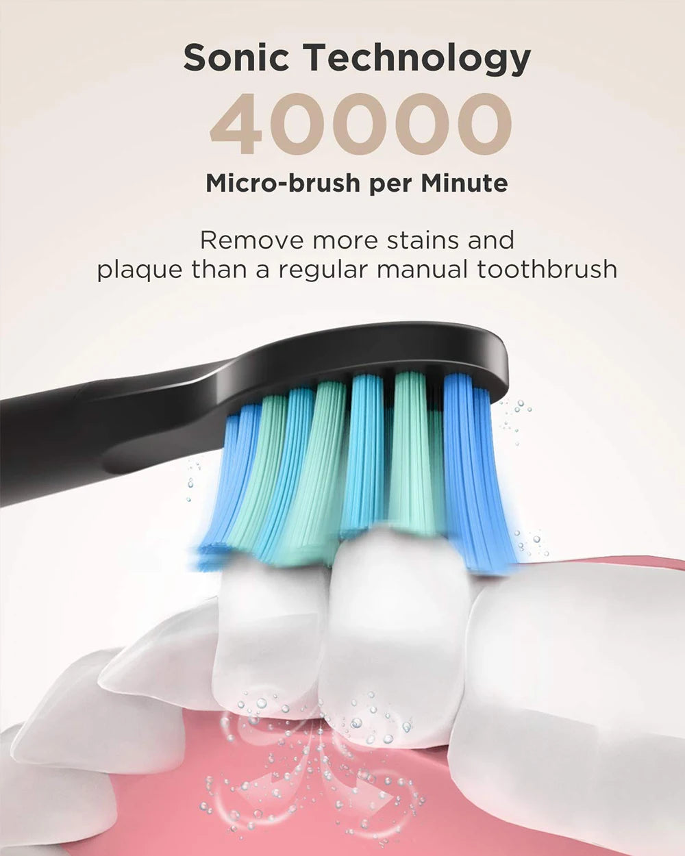 Brosse à dents électrique Fairywill FW-508 à ultrasons – Rechargeable, Minuteur, 5 Modes, Charge rapide, 8 têtes pour adultes - BLACKBEARD OUTDOOR INDUSTRIES