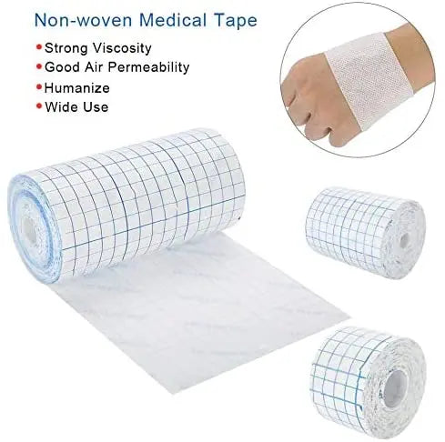 Ruban Adhésif Non-Tissé Respirant – Pansement Protecteur Doux en Tissu Antibactérien pour Cicatrisation des Plaies Ma boutique