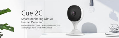 IMOU Cue 2C – Caméra de Surveillance Intérieure 1080P avec Détection Humaine IA & Vision Nocturne Ma boutique