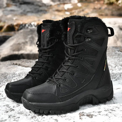 Bottes d'Hiver Femme Moipheng - Super Chaleur, Taille Plus, Chaussures à Plateforme, Bottes Moto à mi-mollet avec Doublure en Fourrure - Zapatos Para Mujer - BLACKBEARD OUTDOOR INDUSTRIES