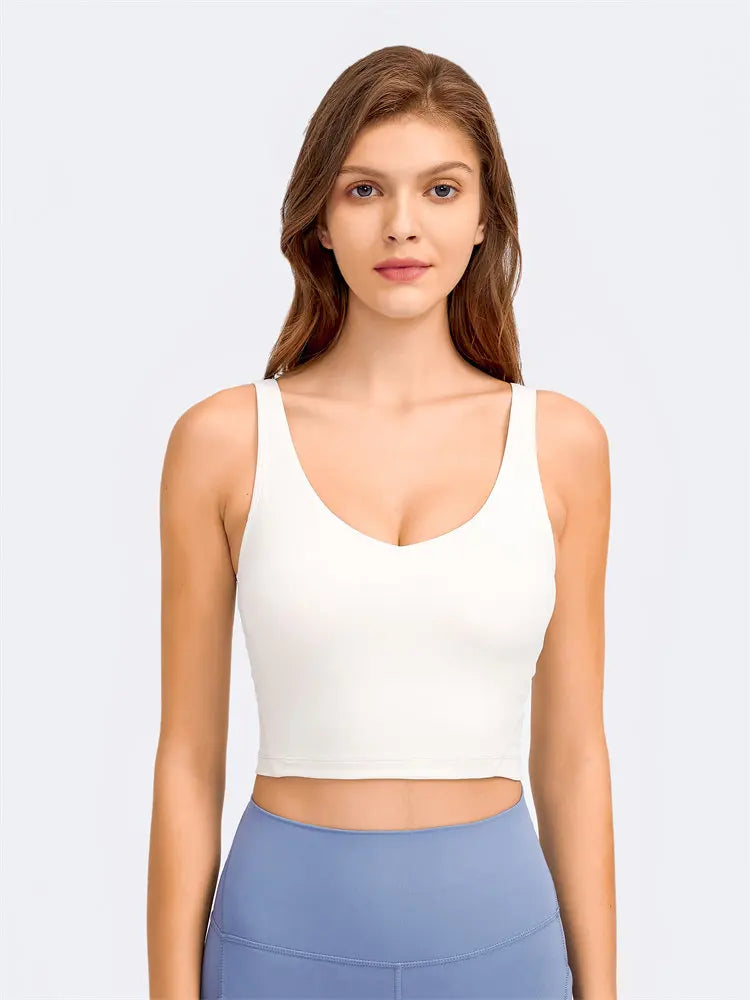 Débardeur NEPOAGYM PASSION avec Soutien-Gorge Intégré – Crop Top Longline avec Coussinets Amovibles pour Yoga et Gym - BLACKBEARD OUTDOOR INDUSTRIES