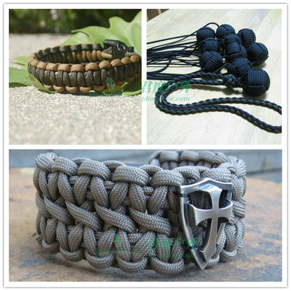 Corde Paracorde Militaire 550 – 100M / 50M / 31M – 7 Brins – 4 mm – Corde de Parachute pour Extérieur, Survie, Bricolage, Camping, Bracelet, Ligne de Tente - BLACKBEARD OUTDOOR INDUSTRIES