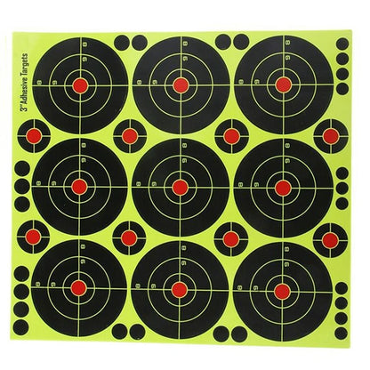 Lot de 180 Cibles Autocollantes Réactives 3 Pouces - BLACKBEARD OUTDOOR INDUSTRIES