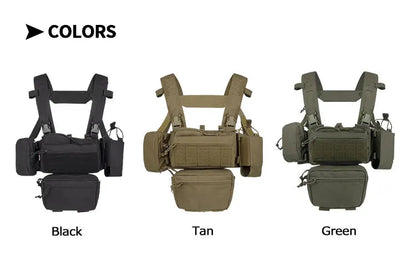 YAKEDA – Chest Rig Tactique Modulaire | Gilet Mini-Rig Léger avec Système de Dégagement Rapide Ma boutique
