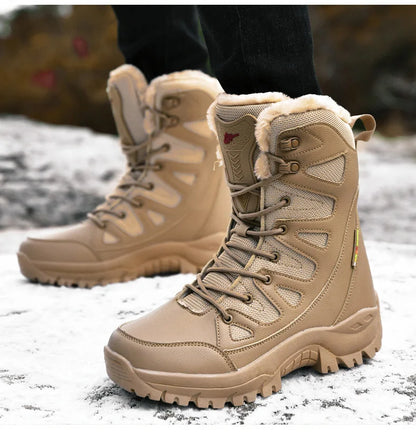 Bottes d'Hiver Femme Moipheng - Super Chaleur, Taille Plus, Chaussures à Plateforme, Bottes Moto à mi-mollet avec Doublure en Fourrure - Zapatos Para Mujer - BLACKBEARD OUTDOOR INDUSTRIES