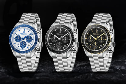 PAGANI DESIGN PD-1701 Moonwatch 2025 – Hommage à la CK2998 – Montre Homme Quartz Chronographe de Luxe - BLACKBEARD OUTDOOR INDUSTRIES