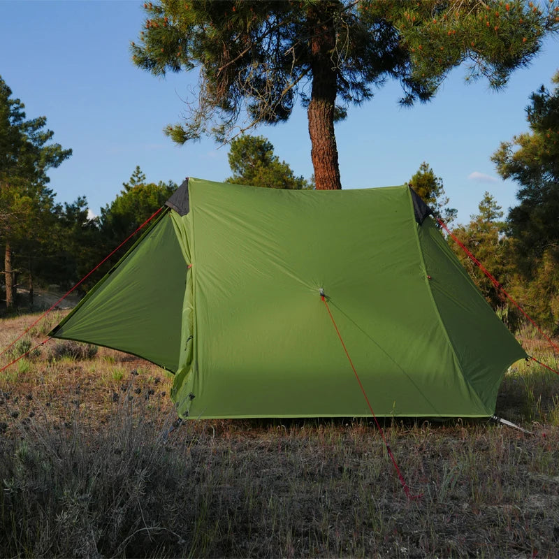 Tente Ultralégère FLAME'S CREED LanShan 2 – 2 Places | 3 Saisons | Nylon Silnylon 15D | Sans Arceaux | Trekking & Bivouac Pro - BLACKBEARD OUTDOOR INDUSTRIES