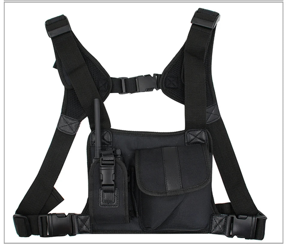 Harnais de Radio - Pochette Frontale de Poitrine pour Walkie-Talkie - BLACKBEARD OUTDOOR INDUSTRIES