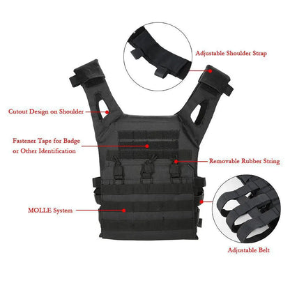 RUIN HAWK JPC Plate Carrier — Gilet Porte-Plaques Tactique MOLLE Ultra-Léger Ma boutique