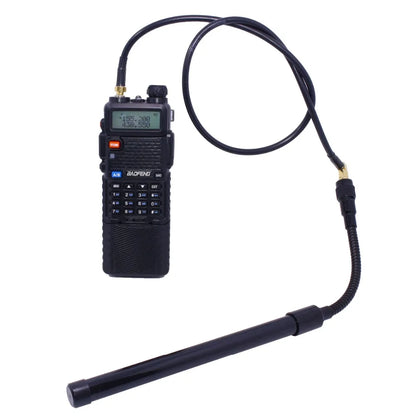 ABBREE AR-152 / AR-148 – Antenne Tactique avec Câble Coaxial SMA-Femelle pour Baofeng UV-5R / UV-82 / UV-9R Plus - BLACKBEARD OUTDOOR INDUSTRIES