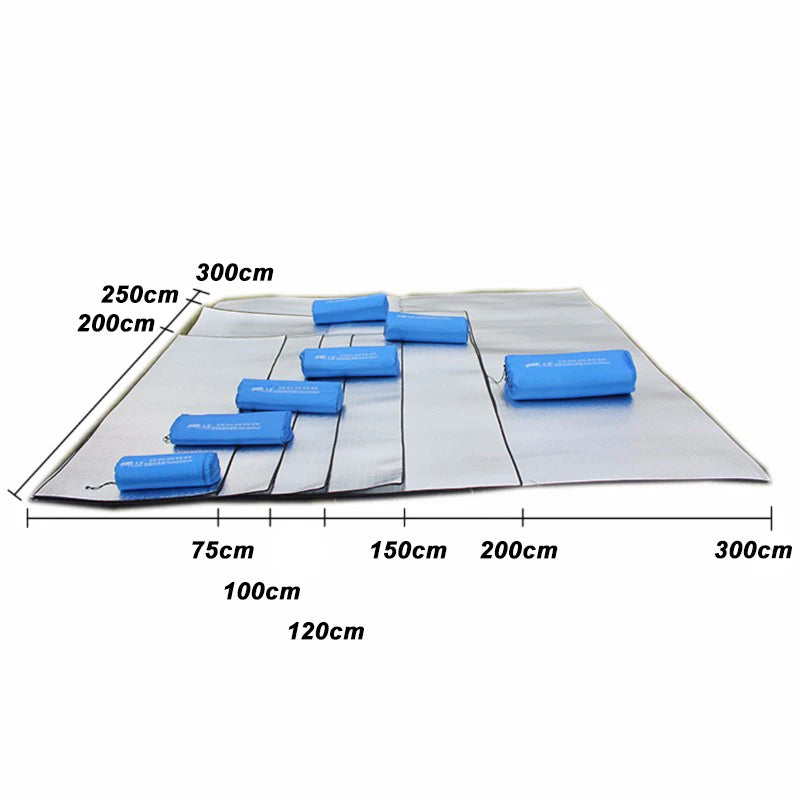 Tapis de Camping Isolant – Aluminium & Mousse EVA – Imperméable et Thermique – Matelas de Sol pour Tente, Pique-nique, Plage, Randonnée - BLACKBEARD OUTDOOR INDUSTRIES