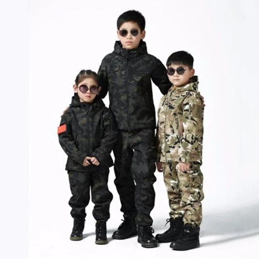 ensemble softshell camouflage pour enfant Ma boutique