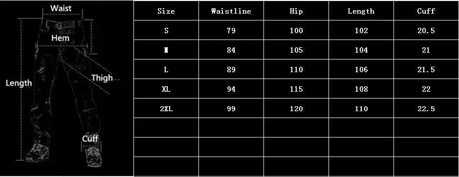 Pantalon Jean Tactique SWAT Multi-Poches Homme – Spécial Hiver - BLACKBEARD OUTDOOR INDUSTRIES