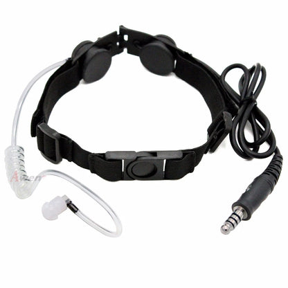 Laryngophone Z Tactical Z003 avec Tube Acoustique + Bouton PTT U94 – Compatible Radios BaoFeng, TYT, Retevis, Kenwood - BLACKBEARD OUTDOOR INDUSTRIES