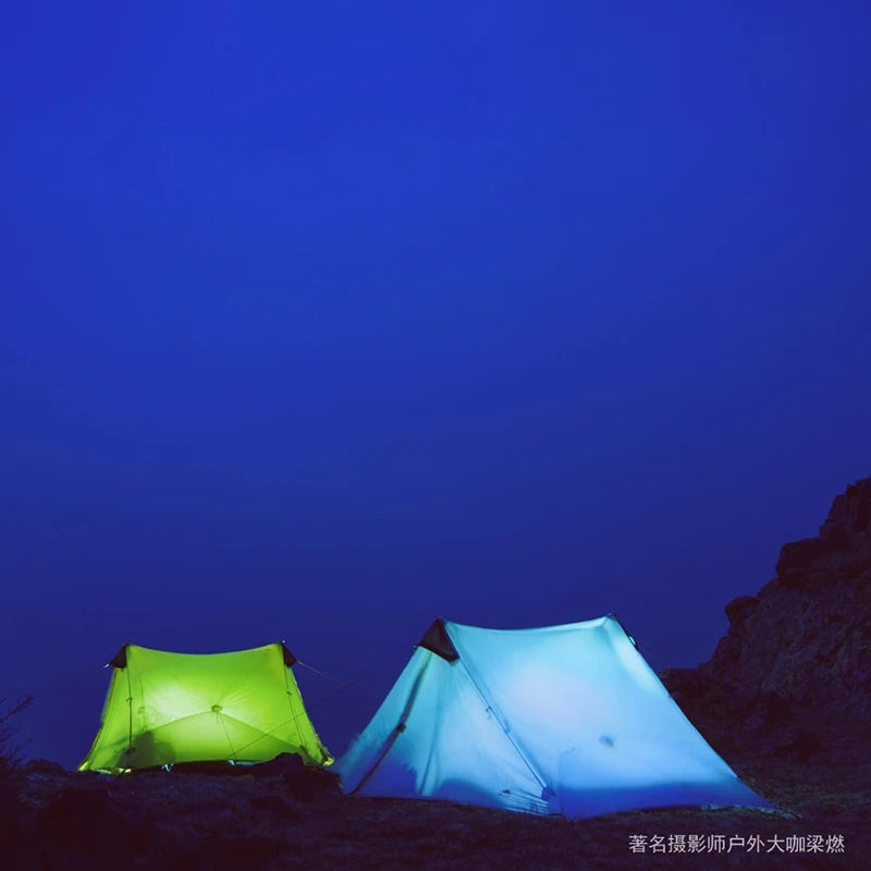 Tente Ultralégère FLAME'S CREED LanShan 2 – 2 Places | 3 Saisons | Nylon Silnylon 15D | Sans Arceaux | Trekking & Bivouac Pro - BLACKBEARD OUTDOOR INDUSTRIES