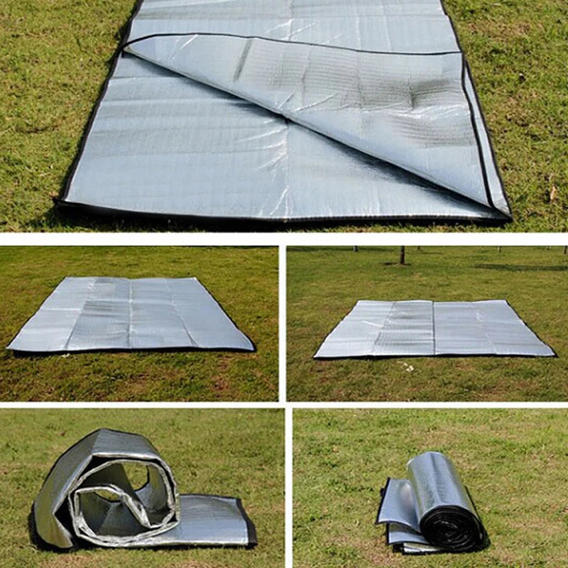 Tapis de Camping Isolant – Aluminium & Mousse EVA – Imperméable et Thermique – Matelas de Sol pour Tente, Pique-nique, Plage, Randonnée - BLACKBEARD OUTDOOR INDUSTRIES