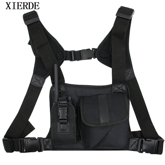 Sac à Poitrine pour Radio de Communication (Walkie Talkie) | Harnais et Poche Porte-radio pour Baofeng, Motorola, ICOM, TYT BLACKBEARD OUTDOOR INDUSTRIES