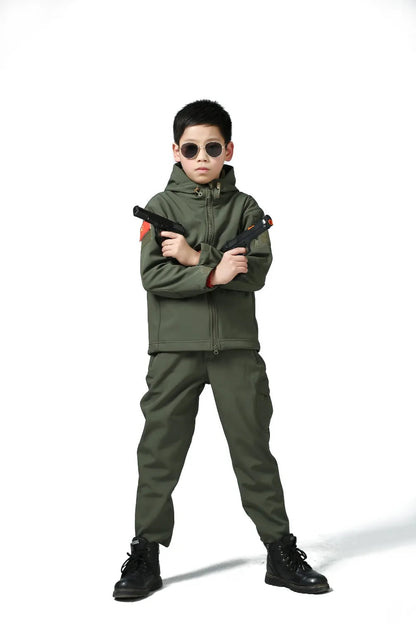 ensemble softshell camouflage pour enfant Ma boutique