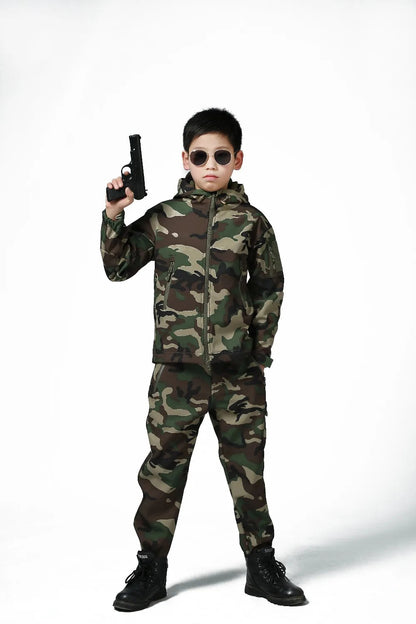ensemble softshell camouflage pour enfant Ma boutique
