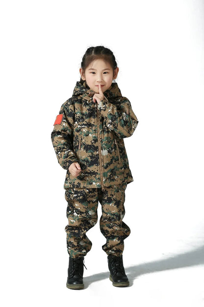 ensemble softshell camouflage pour enfant Ma boutique