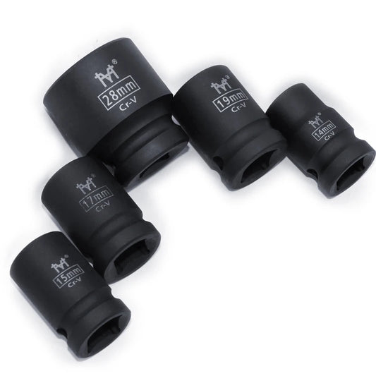 1/2" Douille Courte à Chocs – 6 Pans | 10–32 mm | Pour Clé à Chocs Électrique, Pneumatique ou à Air - BLACKBEARD OUTDOOR INDUSTRIES