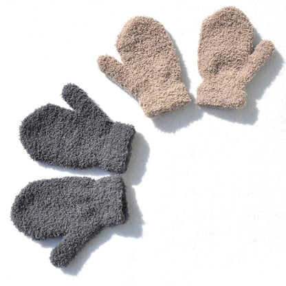 Paire de gants pour enfant en velours hiver Ma boutique