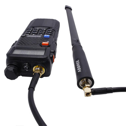 ABBREE AR-152 / AR-148 – Antenne Tactique avec Câble Coaxial SMA-Femelle pour Baofeng UV-5R / UV-82 / UV-9R Plus - BLACKBEARD OUTDOOR INDUSTRIES
