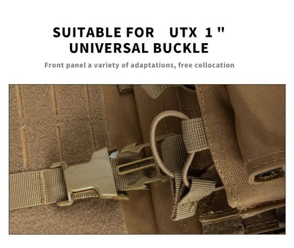 YAKEDA Porte-Plaque VT-8832 - dégagement rapide avec système MOLLE et pochettes utilitaires Ma boutique