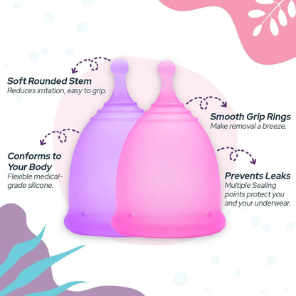 Kit Stérilisateur Haute Température + 2 Coupes Menstruelles en Silicone Médical | Hygiène Féminine Réutilisable - BLACKBEARD OUTDOOR INDUSTRIES