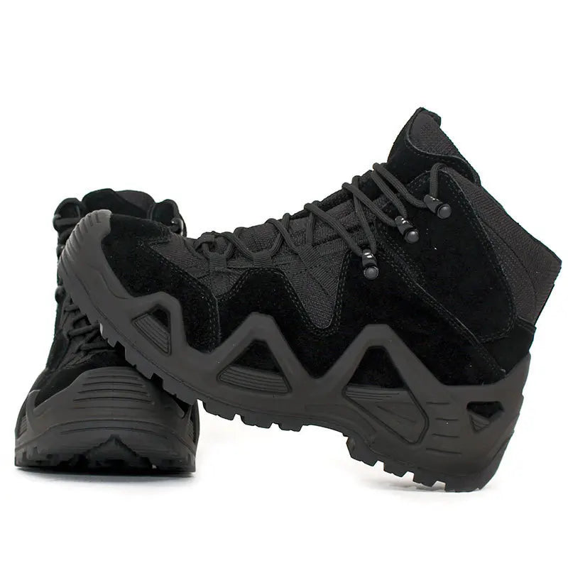 Men's Military Army Fans Combat Tactical Desert Boots Outdoor Swat Hunting Hiking Climbing Training Waterproof Sports Male Shoes BLACKBEARD OUTDOOR INDUSTRIES