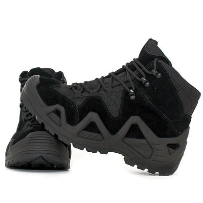 Men's Military Army Fans Combat Tactical Desert Boots Outdoor Swat Hunting Hiking Climbing Training Waterproof Sports Male Shoes BLACKBEARD OUTDOOR INDUSTRIES