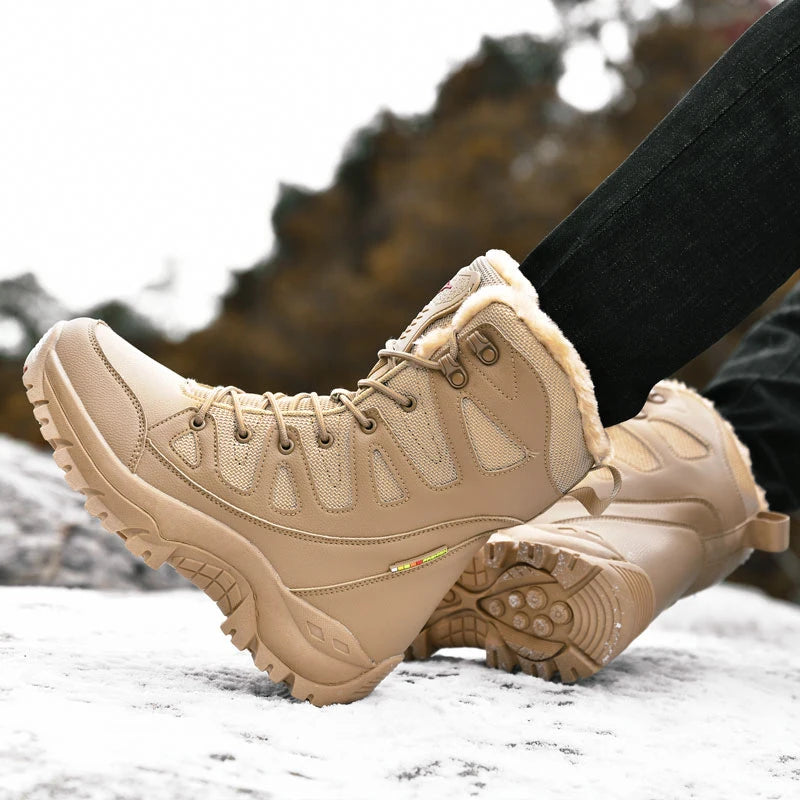 Bottes d'Hiver Femme Moipheng - Super Chaleur, Taille Plus, Chaussures à Plateforme, Bottes Moto à mi-mollet avec Doublure en Fourrure - Zapatos Para Mujer - BLACKBEARD OUTDOOR INDUSTRIES