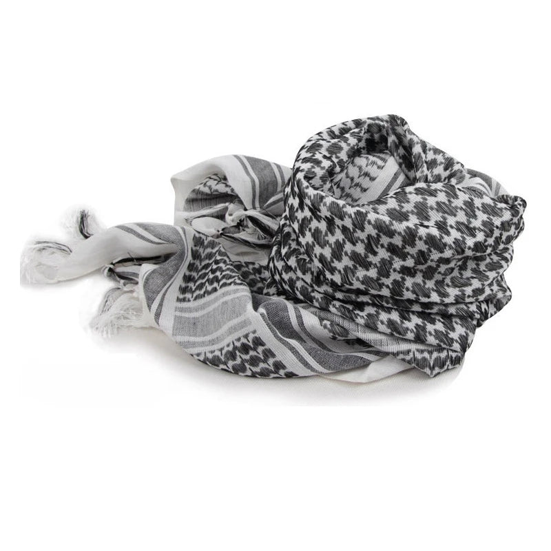 Tactical Keffiyeh Shemagh – Écharpe Arabe Tactique en Coton et Polyester | Foulard, Chèche, Cache-Cou pour Protection Contre le Vent, le Soleil et le Froid - BLACKBEARD OUTDOOR INDUSTRIES