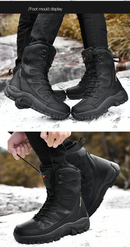 Bottes d'Hiver Femme Moipheng - Super Chaleur, Taille Plus, Chaussures à Plateforme, Bottes Moto à mi-mollet avec Doublure en Fourrure - Zapatos Para Mujer - BLACKBEARD OUTDOOR INDUSTRIES