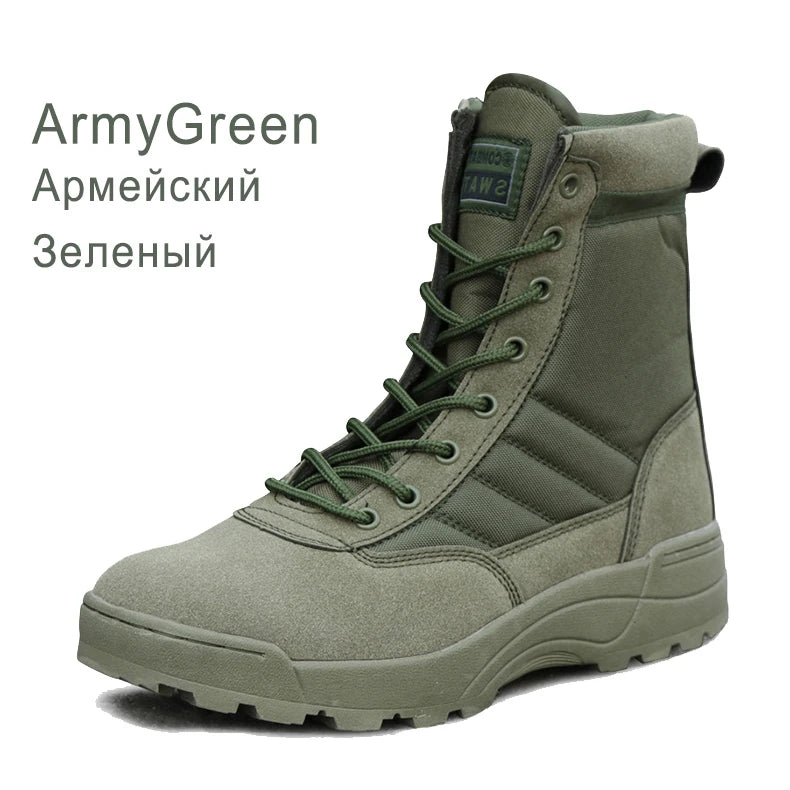 Bottes Tactiques Militaires Homme – Style Armée / Combat – Bottines de Sécurité Désert Résistantes - BLACKBEARD OUTDOOR INDUSTRIES
