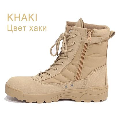 Bottes Tactiques Militaires Homme – Style Armée / Combat – Bottines de Sécurité Désert Résistantes - BLACKBEARD OUTDOOR INDUSTRIES