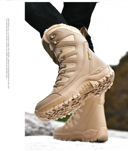 Bottes d'Hiver Femme Moipheng - Super Chaleur, Taille Plus, Chaussures à Plateforme, Bottes Moto à mi-mollet avec Doublure en Fourrure - Zapatos Para Mujer - BLACKBEARD OUTDOOR INDUSTRIES