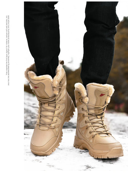 Bottes d'Hiver Femme Moipheng - Super Chaleur, Taille Plus, Chaussures à Plateforme, Bottes Moto à mi-mollet avec Doublure en Fourrure - Zapatos Para Mujer - BLACKBEARD OUTDOOR INDUSTRIES