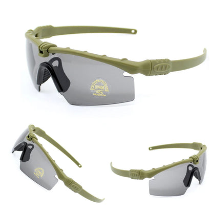 Lunettes Tactiques Militaires UV400 – Lunettes de Protection Anti-Choc – Pour Tir, Chasse, Airsoft, Cyclisme & Sports Outdoor - BLACKBEARD OUTDOOR INDUSTRIES