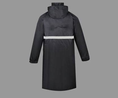 Imperméable Long Réfléchissant Unisexe – Hivizi Étanche • Respirant • Séchage Rapide • Capuche Escamotable - BLACKBEARD OUTDOOR INDUSTRIES