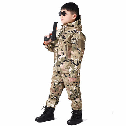 ensemble softshell camouflage pour enfant Ma boutique