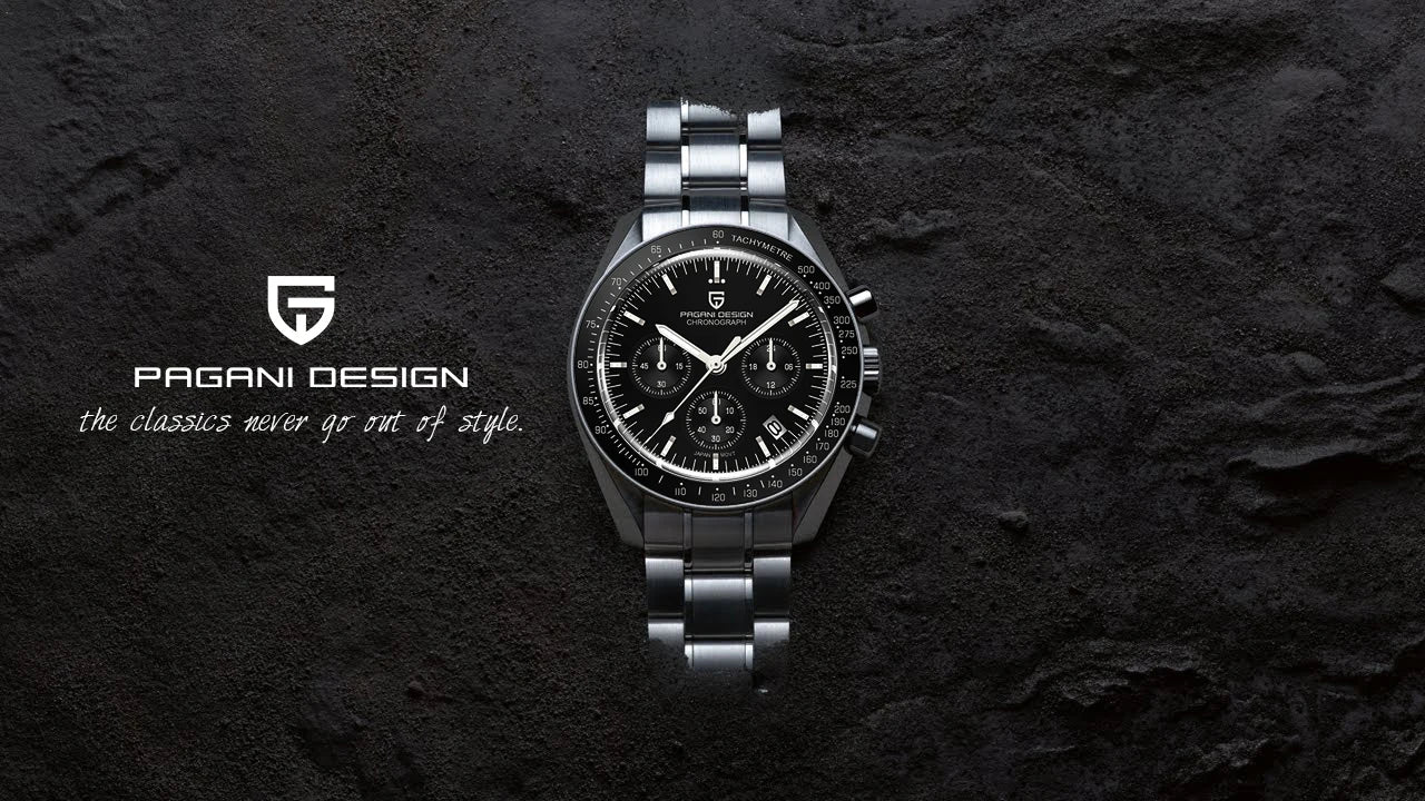 PAGANI DESIGN PD-1701 Moonwatch 2025 – Hommage à la CK2998 – Montre Homme Quartz Chronographe de Luxe - BLACKBEARD OUTDOOR INDUSTRIES