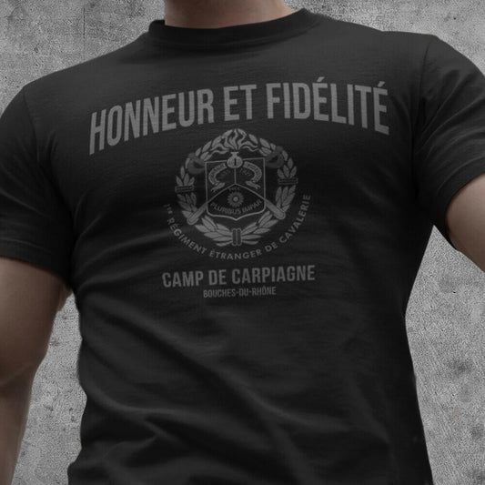 T-shirt Légion Étrangère Française – Emblème du 1er Régiment de Cavalerie (1er REC) - BLACKBEARD OUTDOOR INDUSTRIES