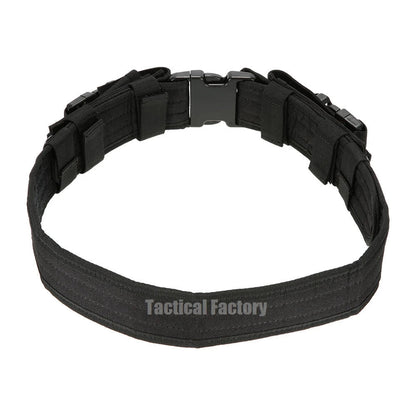 Ceinture Tactique de Combat avec Pochette pour Chargeur – Ceinture de Sécurité à Libération Rapide pour Entraînement Airsoft et Chasse BLACKBEARD OUTDOOR INDUSTRIES