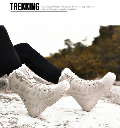 Bottes d'Hiver Femme Moipheng - Super Chaleur, Taille Plus, Chaussures à Plateforme, Bottes Moto à mi-mollet avec Doublure en Fourrure - Zapatos Para Mujer - BLACKBEARD OUTDOOR INDUSTRIES