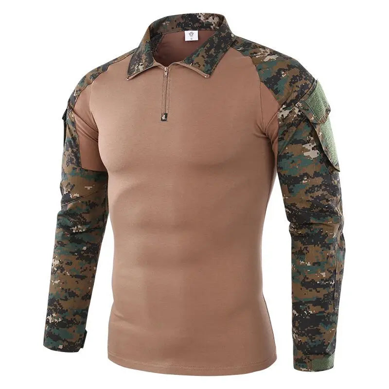 🪖 Chemise de Combat Camouflage Homme – TOMITANY Airsoft | Paintball | Randonnée | Tactique | Manches longues - BLACKBEARD OUTDOOR INDUSTRIES