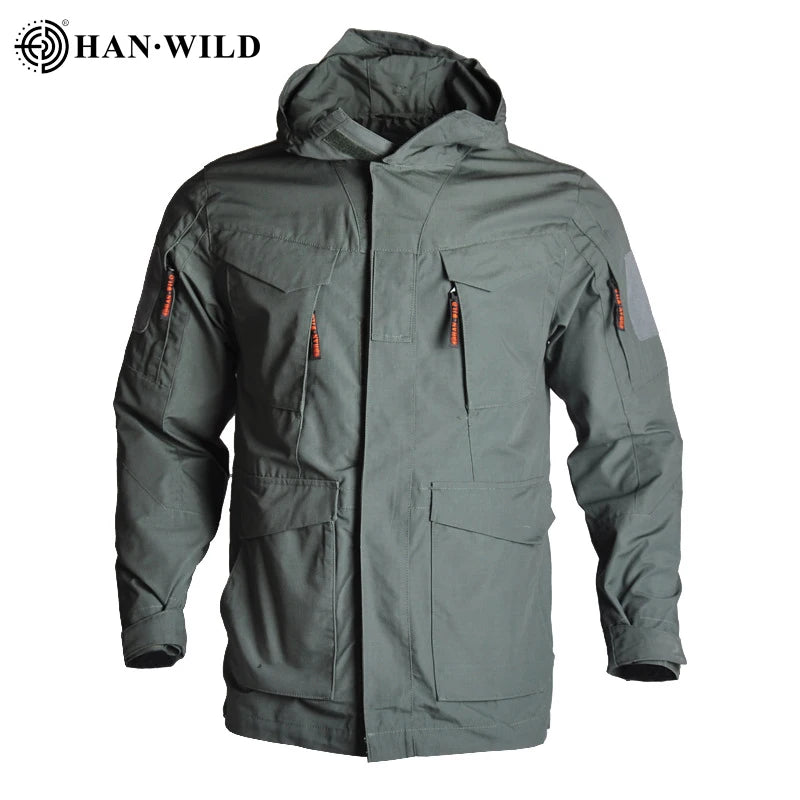 Veste Tactique M65 Camouflage Homme – Veste de Randonnée Imperméable avec Capuche - BLACKBEARD OUTDOOR INDUSTRIES