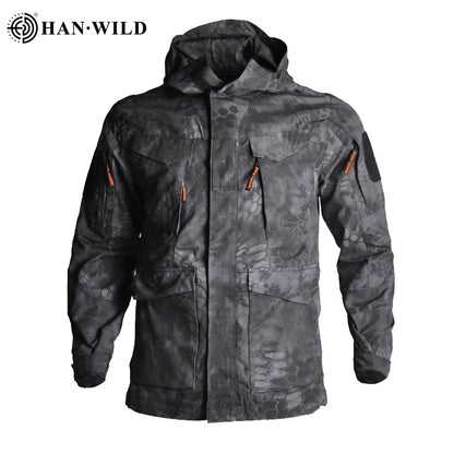 Veste Tactique M65 Camouflage Homme – Veste de Randonnée Imperméable avec Capuche - BLACKBEARD OUTDOOR INDUSTRIES